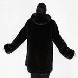 Blackglama ¾ coat with hood