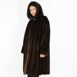 Demi-buff mink coat