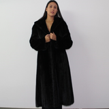 Black mink coat