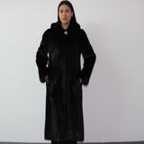 Black mink coat