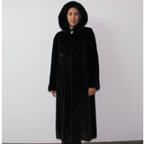 Black mink coat