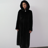 Black mink coat
