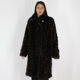 Ranch with white stigmas mink pieces coat