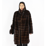 Demi-buff mink coat