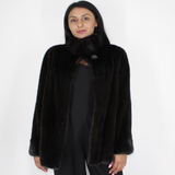 Black mink jacket