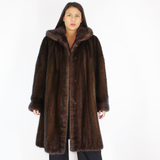 Demi-buff mink coat