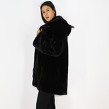 Blackglama ¾ coat with hood