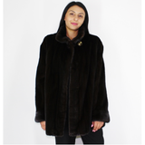 Black mink jacket