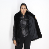 Black fox vest