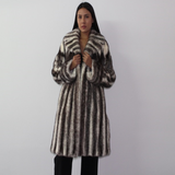 Black-cross mink coat