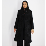 Astrakhan black coat