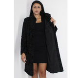 Astrakhan black coat