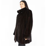 Ranch mink ¾ coat