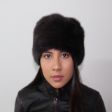  Dark anthracite mink hat