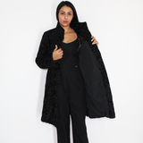 Astrakhan black coat