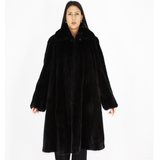 Black mink coat