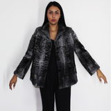 Astrakhan grey anthracite jacket