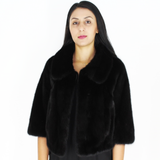 Black mink bolero