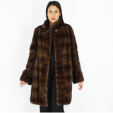 Demi-buff mink coat