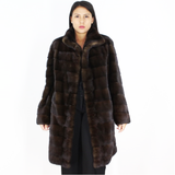 Demi-buff mink coat