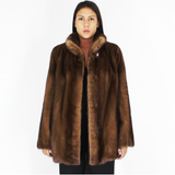 Demi-buff mink jacket