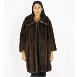 Demi-buff mink coat