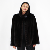 Black mink jacket