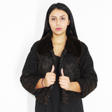 Astrakhan black-brown jacket