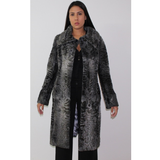 Astrakhan grey coat