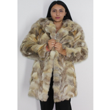 OMIKRON Crystal fox pieces (pat) coat