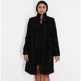 Astrakhan black coat