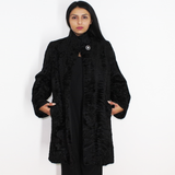 Astrakhan black coat