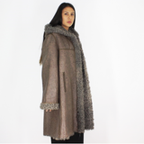 Exclusive Wieckie lamb coat with hood