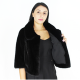 Black mink bolero