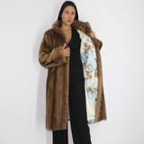 Pastel mink coat