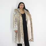 Lynx coat with hood