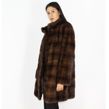 Demi-buff mink coat