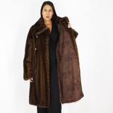 Demi-buff mink coat