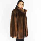 Demi-buff mink jacket