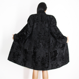 Astrakhan black coat