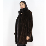 Ranch shaved mink pieces 3/4 coat