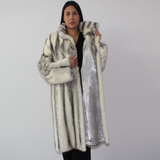 Black-cross mink coat