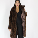 Demi-buff mink pat coat