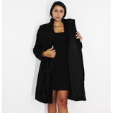 Astrakhan black coat