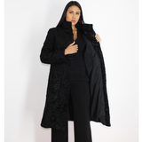 Astrakhan black coat