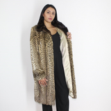Libya cat with mink collar coat