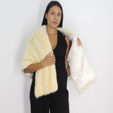 Ivory mink stole