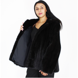 Blackglama mink jacket with hood