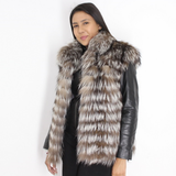 Silver fox vest