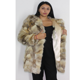 OMIKRON Crystal fox pieces (pat) coat